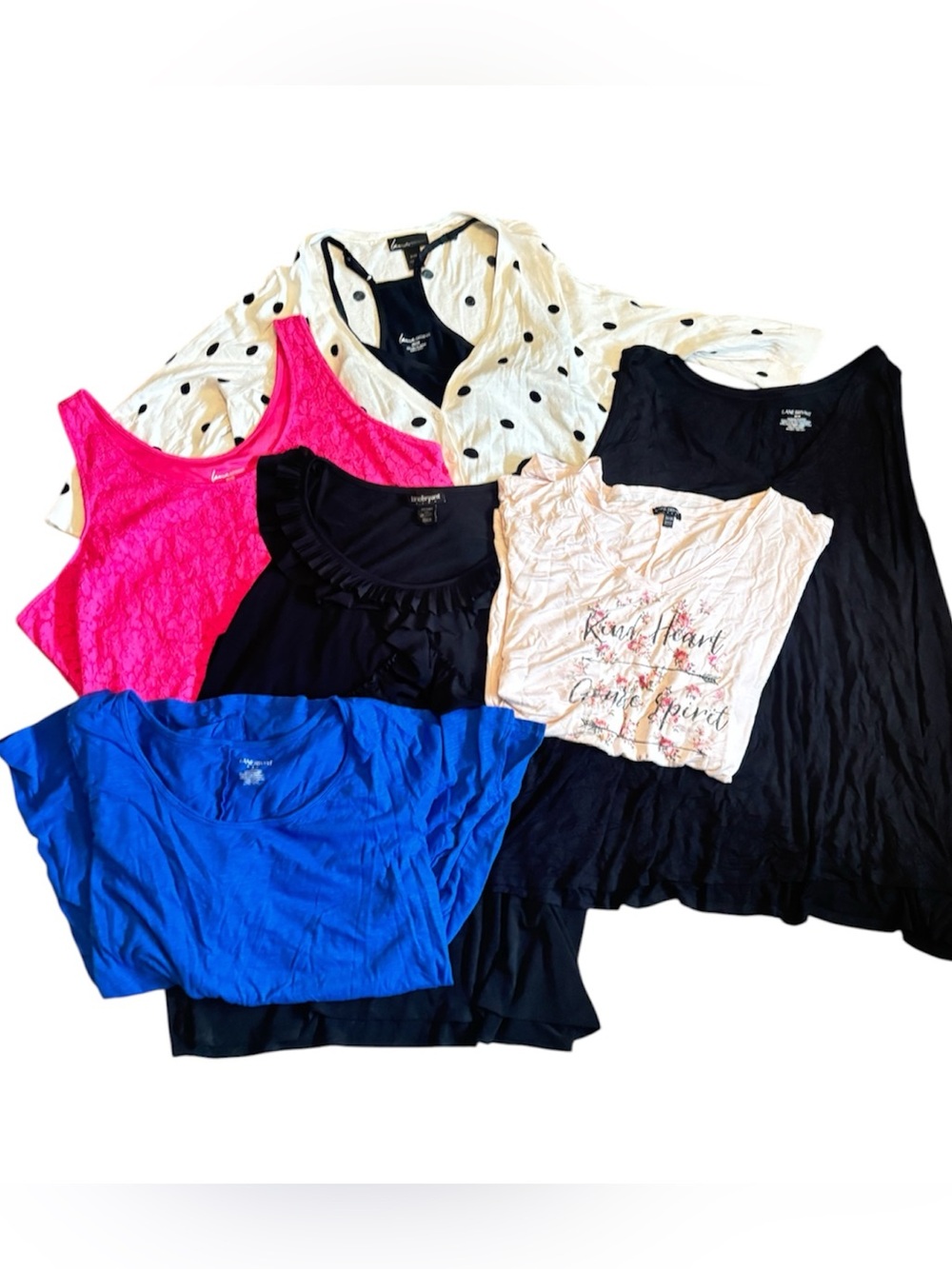 Bundle of Lane Bryant Plus Size Women's Shirts, Tanks & Tees + 1 Cardigan
